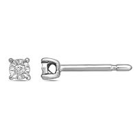 Orecchini Gazzola Gioielli Solitario fanuk  4 GRIFFES 50/50 in Oro bianco Diamante 0.01 Ct EAOX5257-NG - EAOX5257-NG